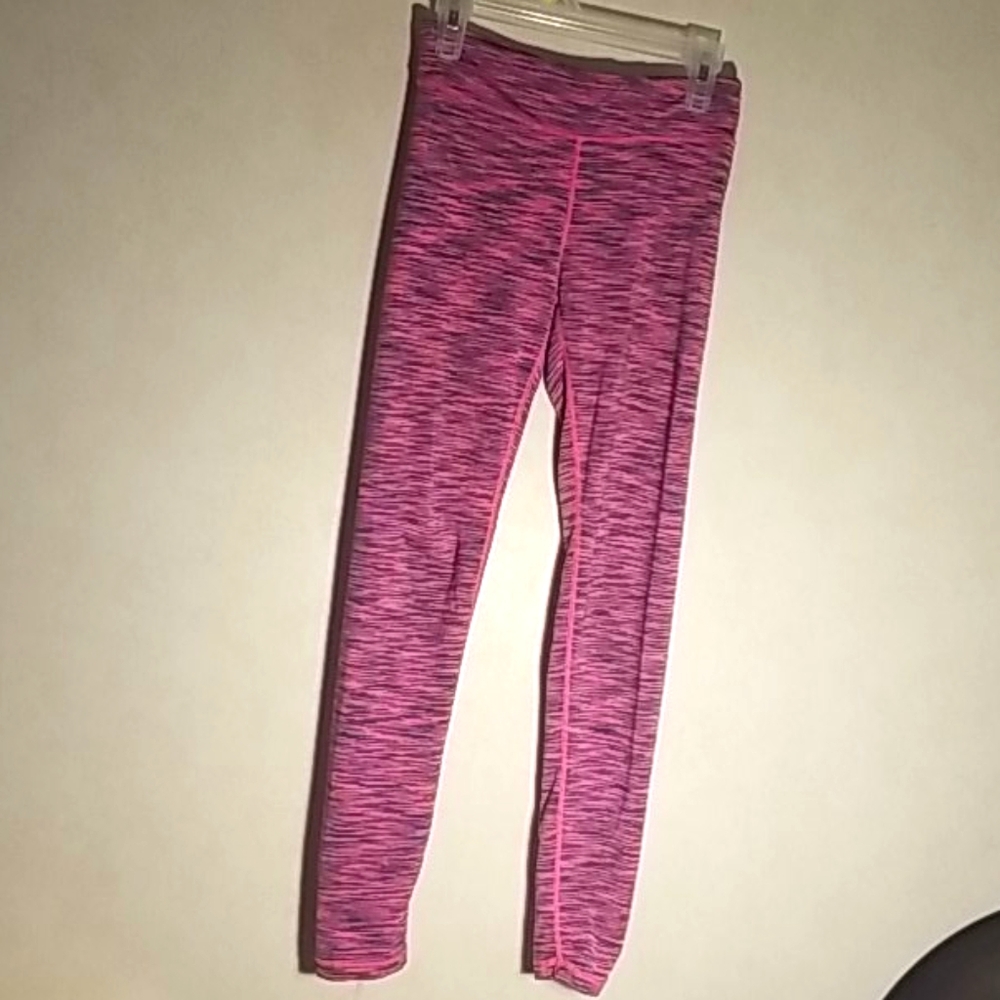 Pink and purple active leggings